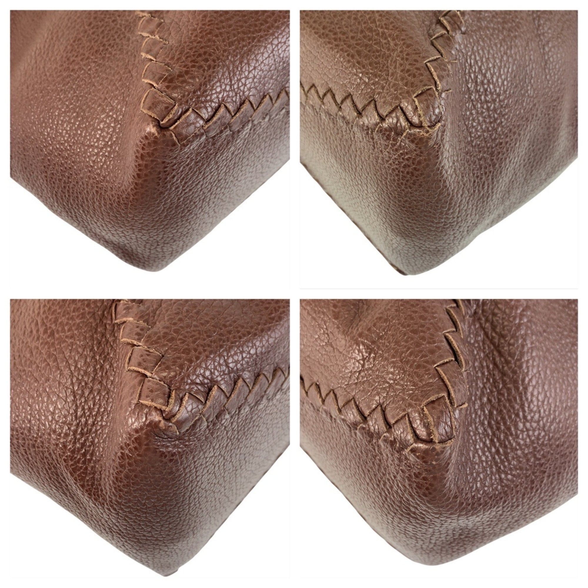 Bottega Veneta Brown Leather Handbag Tote Bag