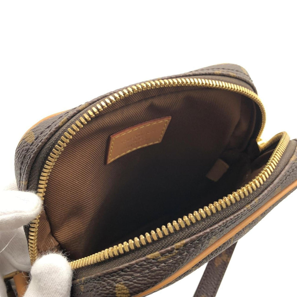 Louis Vuitton Brown Coated Canvas Shoulder Bag