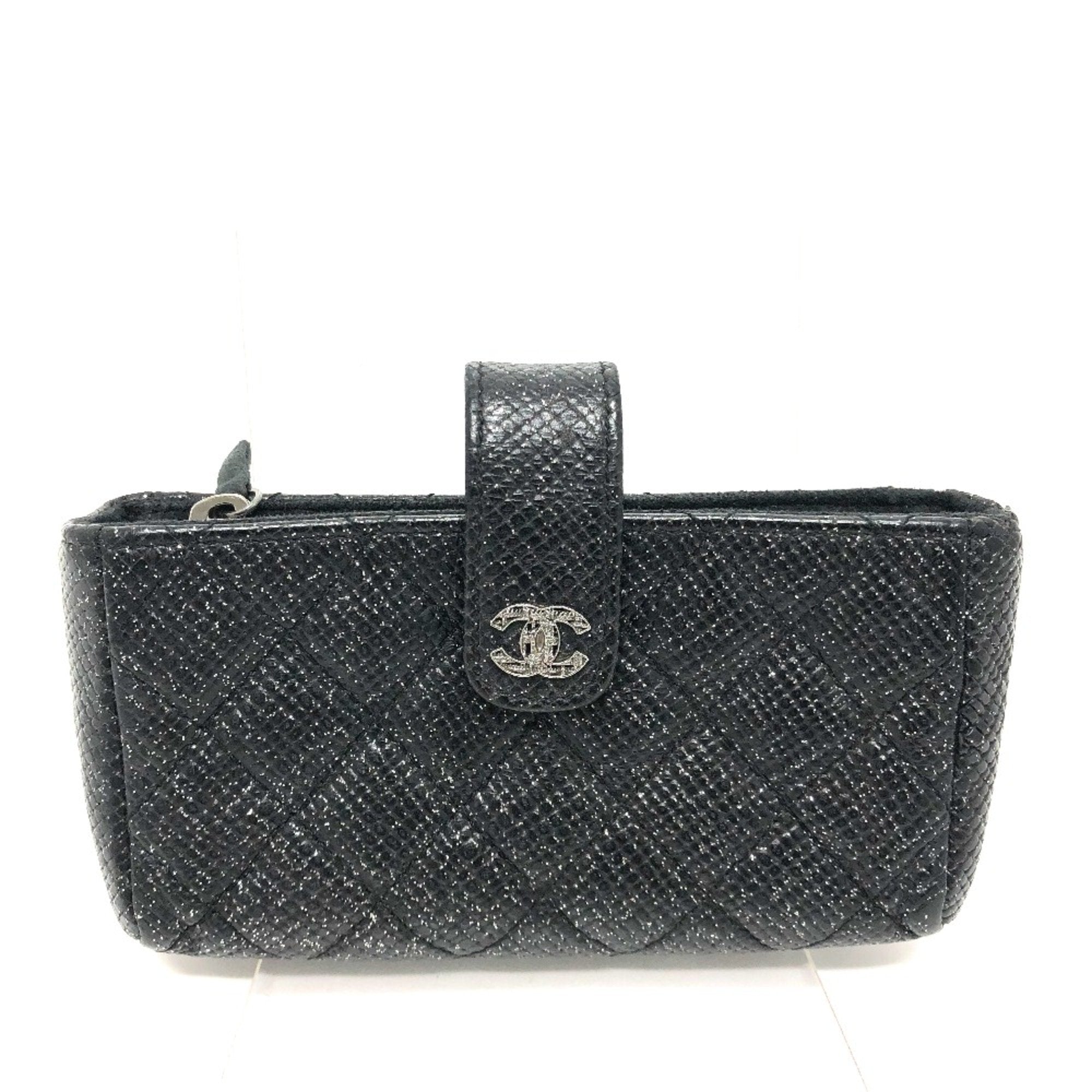Chanel Black Leather Pouch