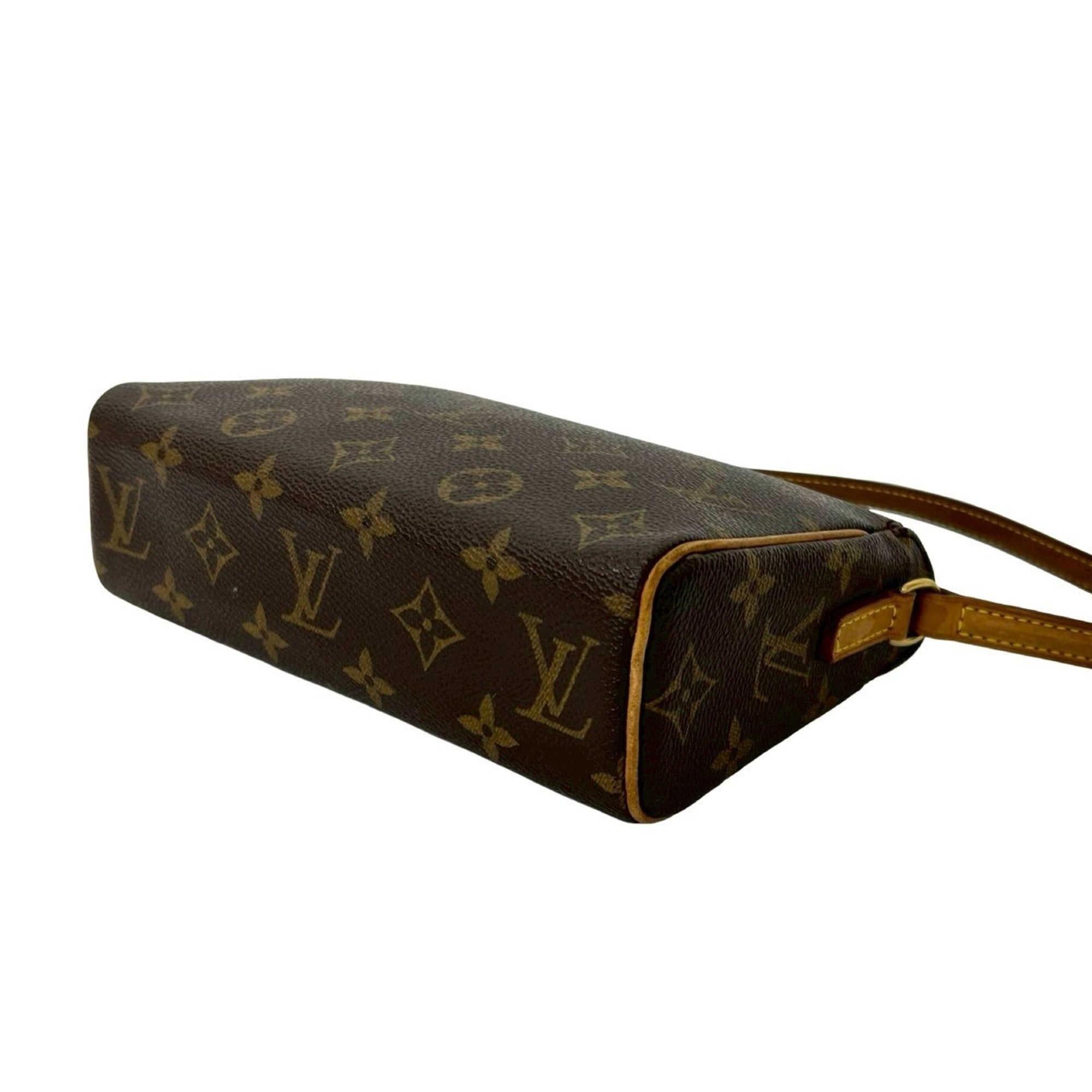 Louis Vuitton Brown Leather Pvc Shoulder Bag