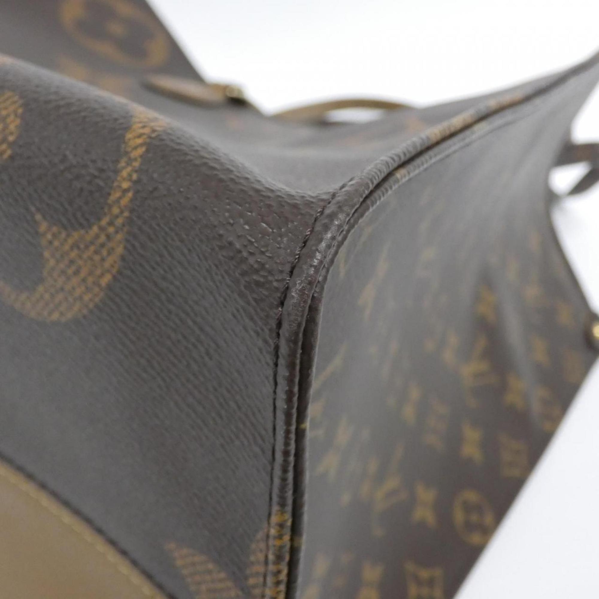 Louis Vuitton Marron Coated Canvas Handbag