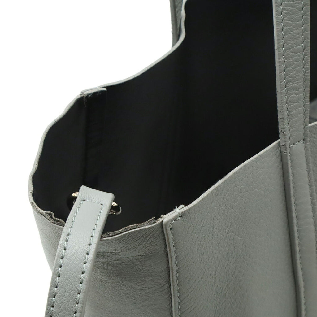 Balenciaga Gray Leather Shoulder Bag Tote