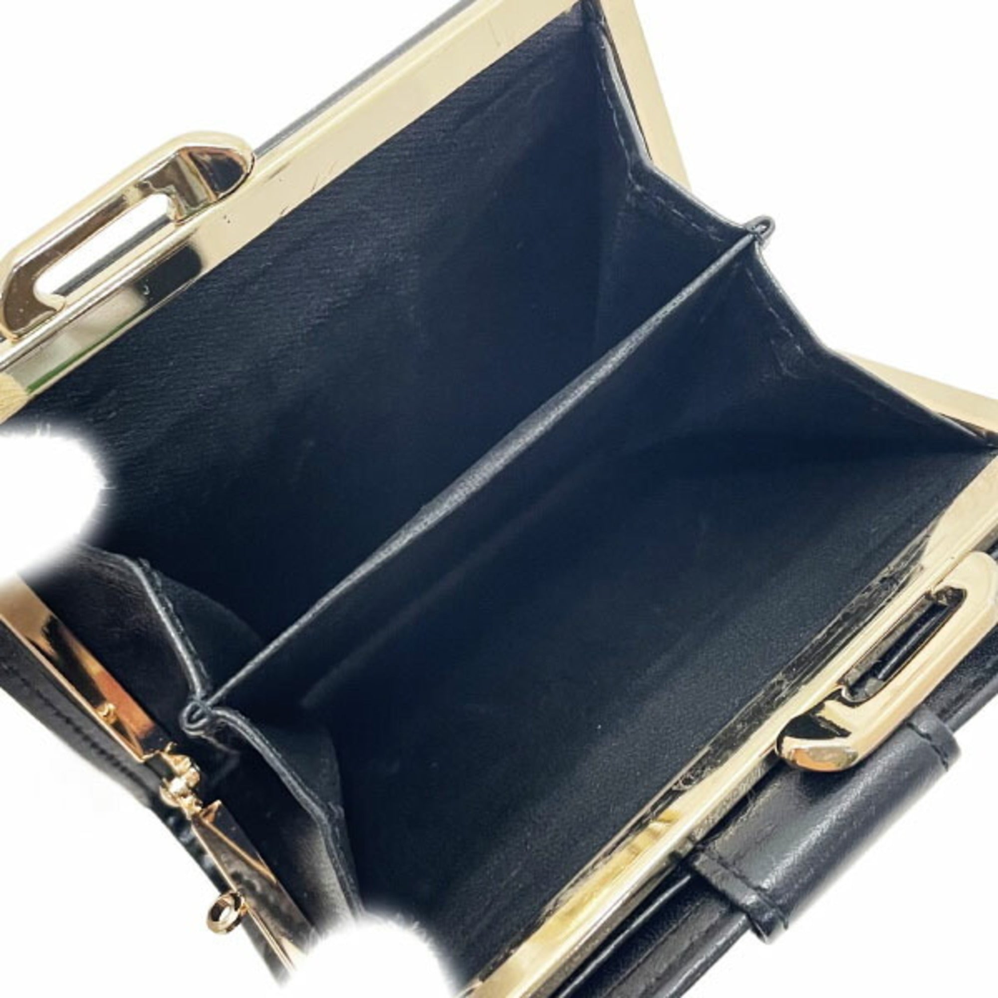 Burberry Beige Black Canvas Leather Wallet (Bi-Fold)