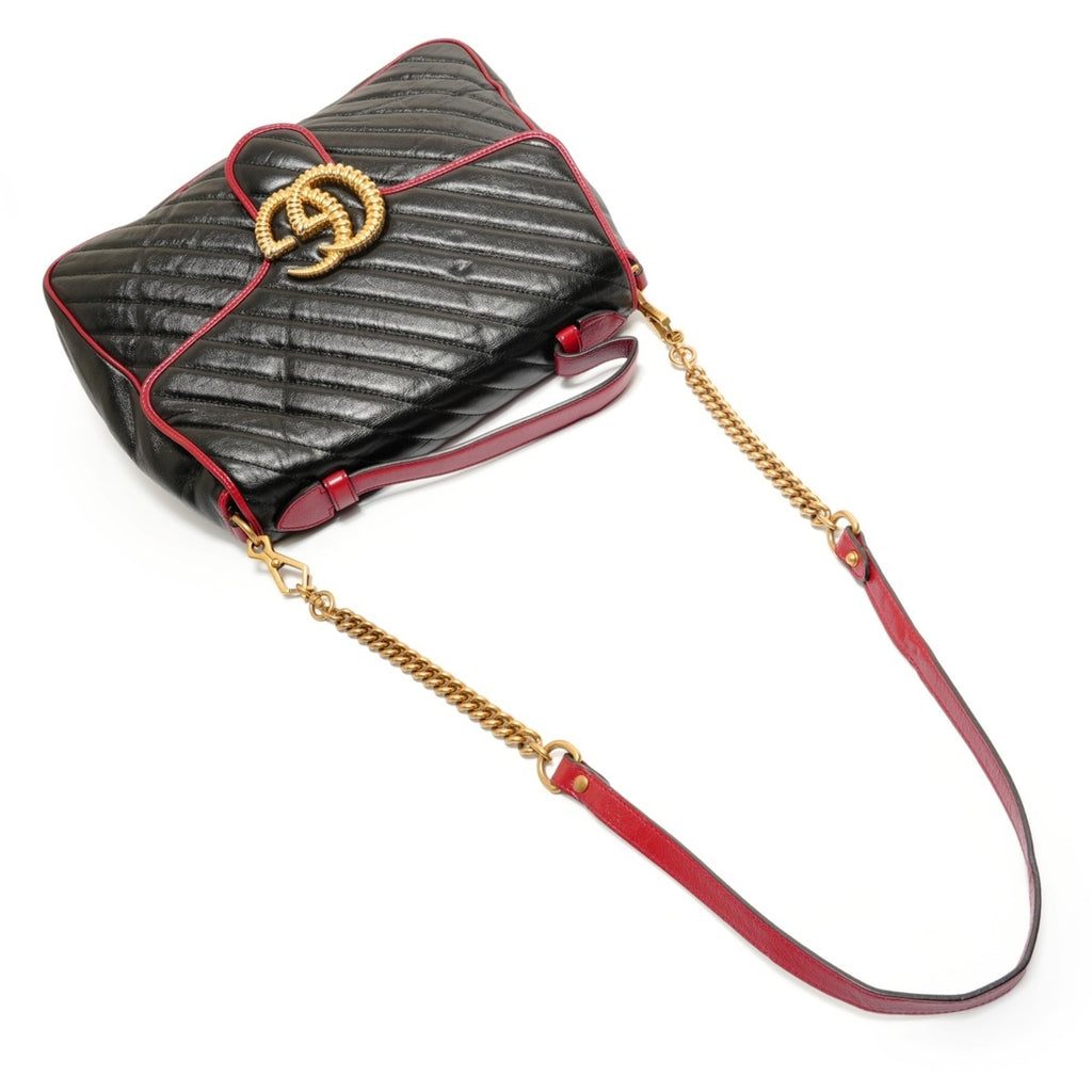 Gucci Gg Marmont Black Handbag (Pre-Owned)