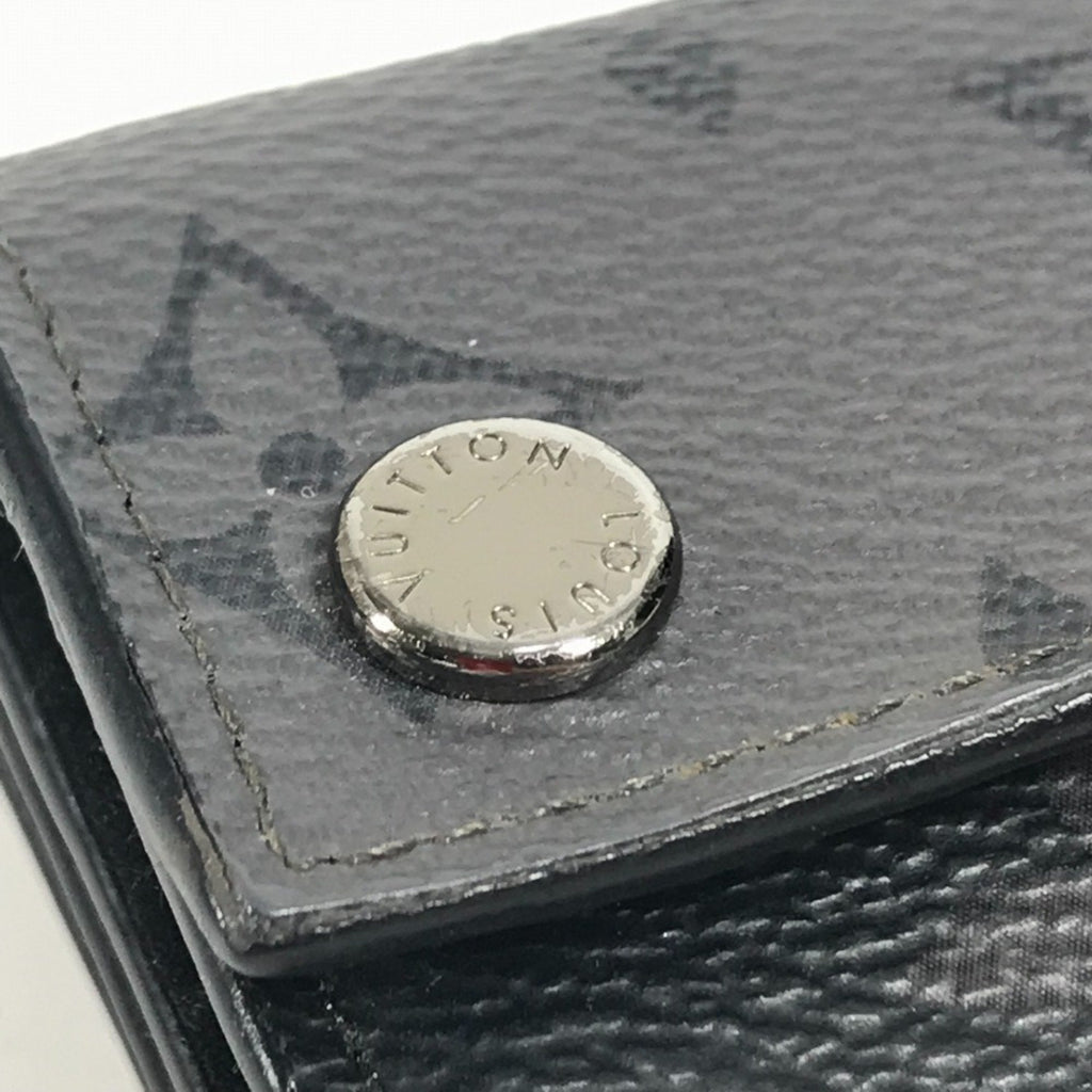 Louis Vuitton Black Gray Monogram Eclipse Canvas Wallet (Tri-Fold)