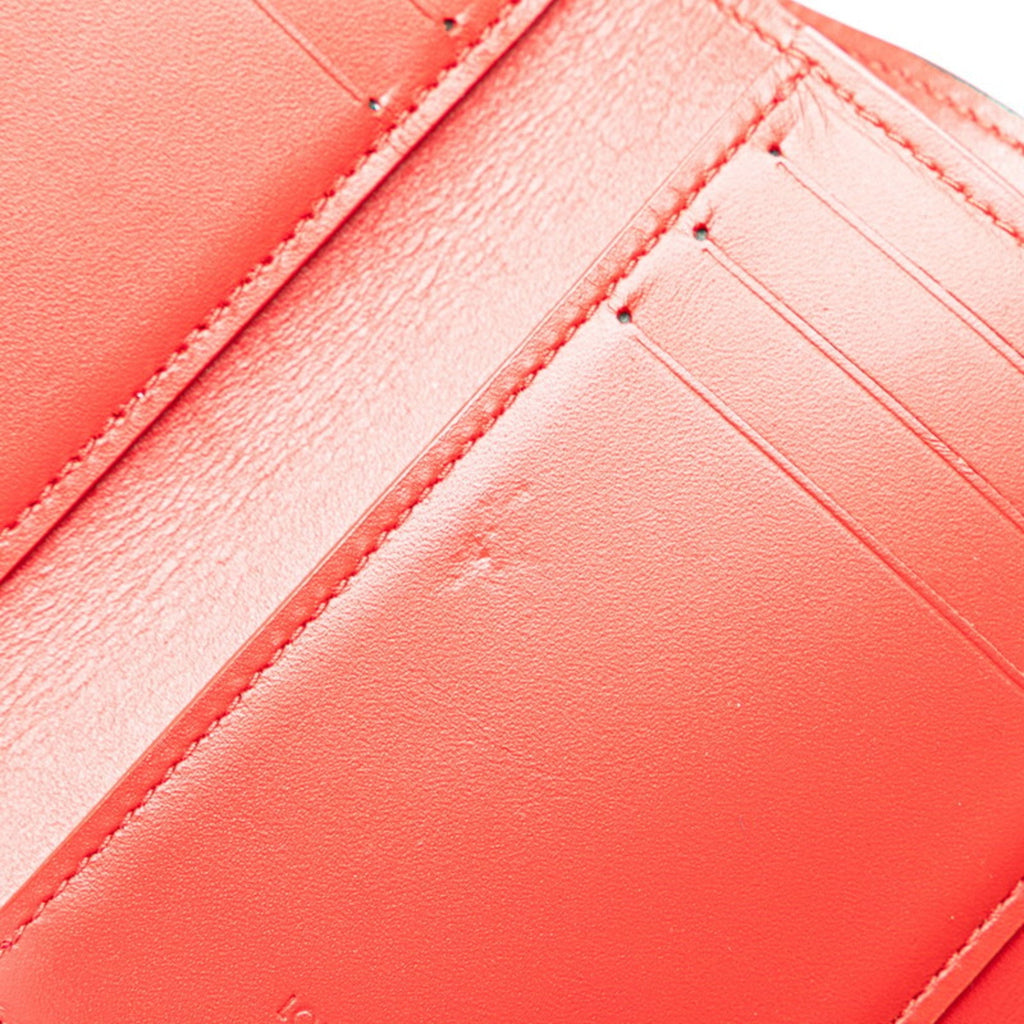 Louis Vuitton Cerise Monogram Red Color Leather Bill Wallet (Tri-Fold)