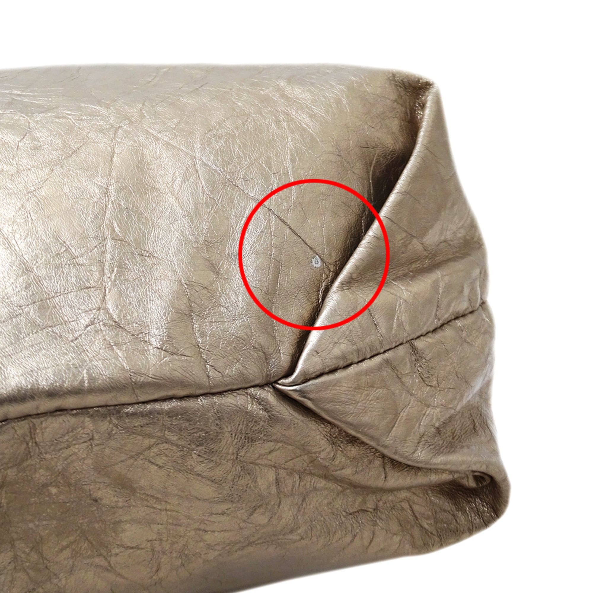 Balenciaga Metallic Leather Handbag Shoulder