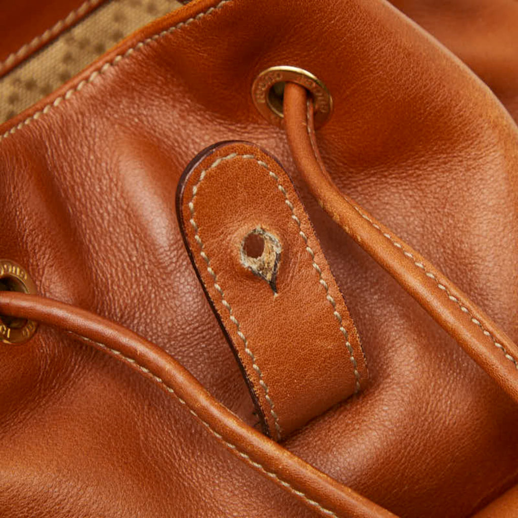 Gucci Bamboo Brown Bamboo Backpack (Pre-Owned)