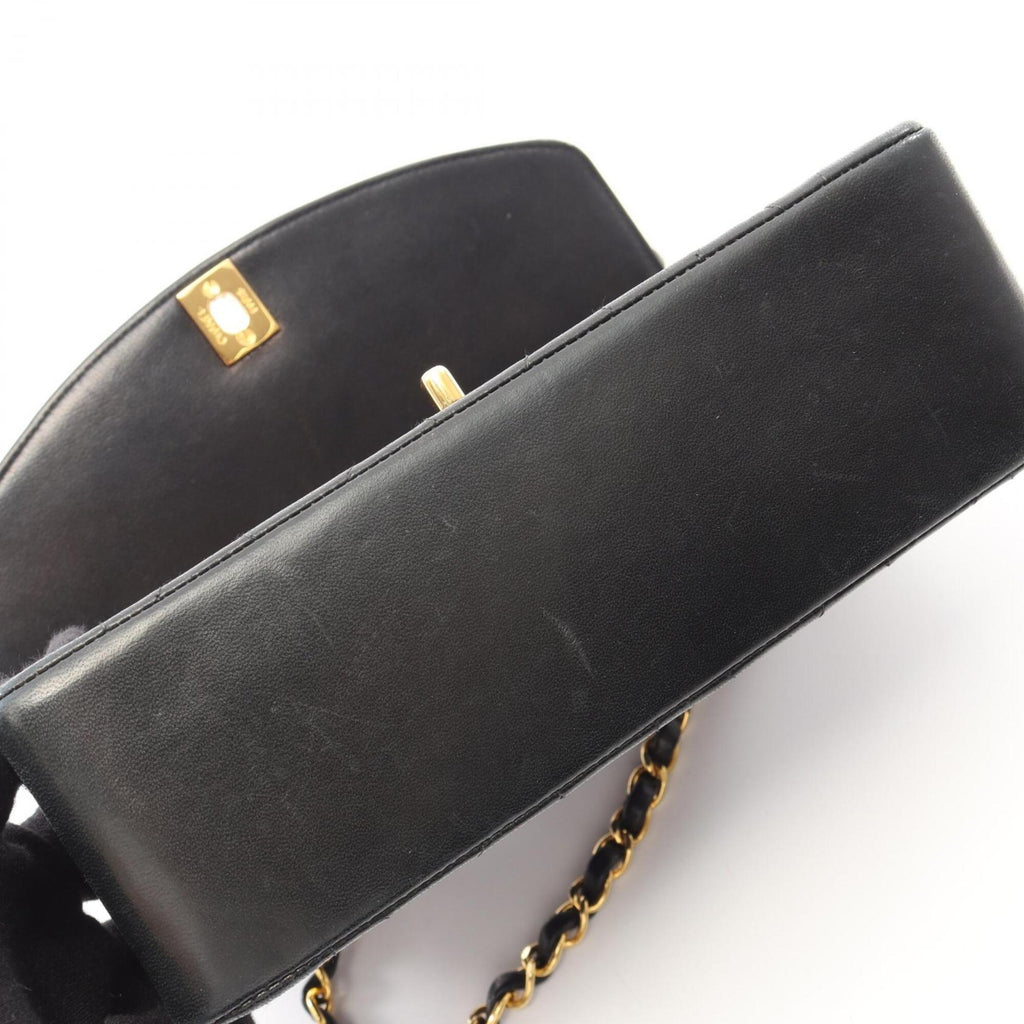 Chanel Black Leather Handbag Shoulder Bag