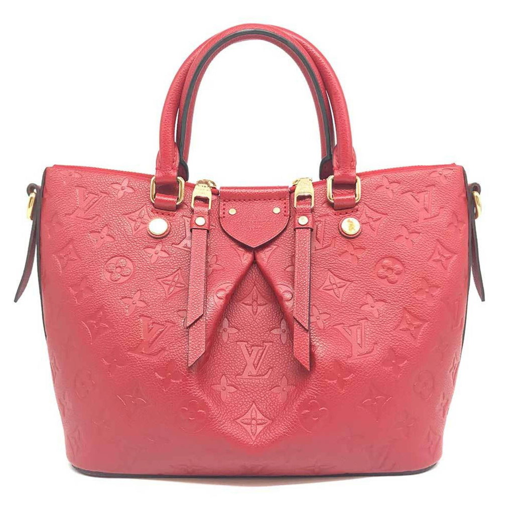Louis Vuitton Red Color Monogram Empreinte Handbag