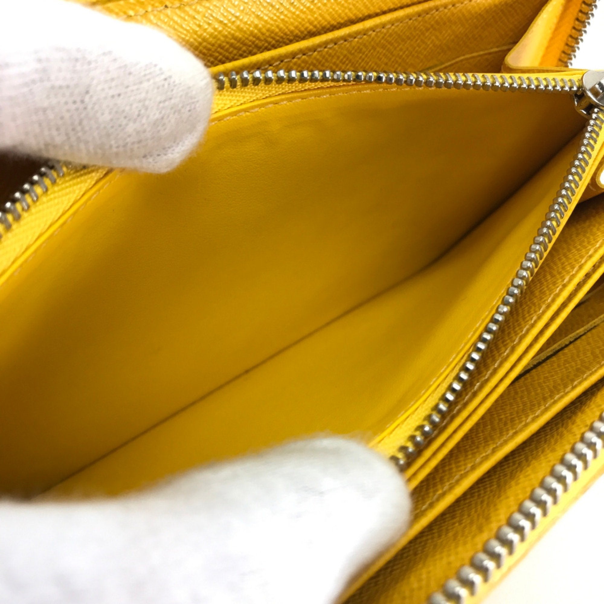Louis Vuitton Yellow Leather Long Wallet