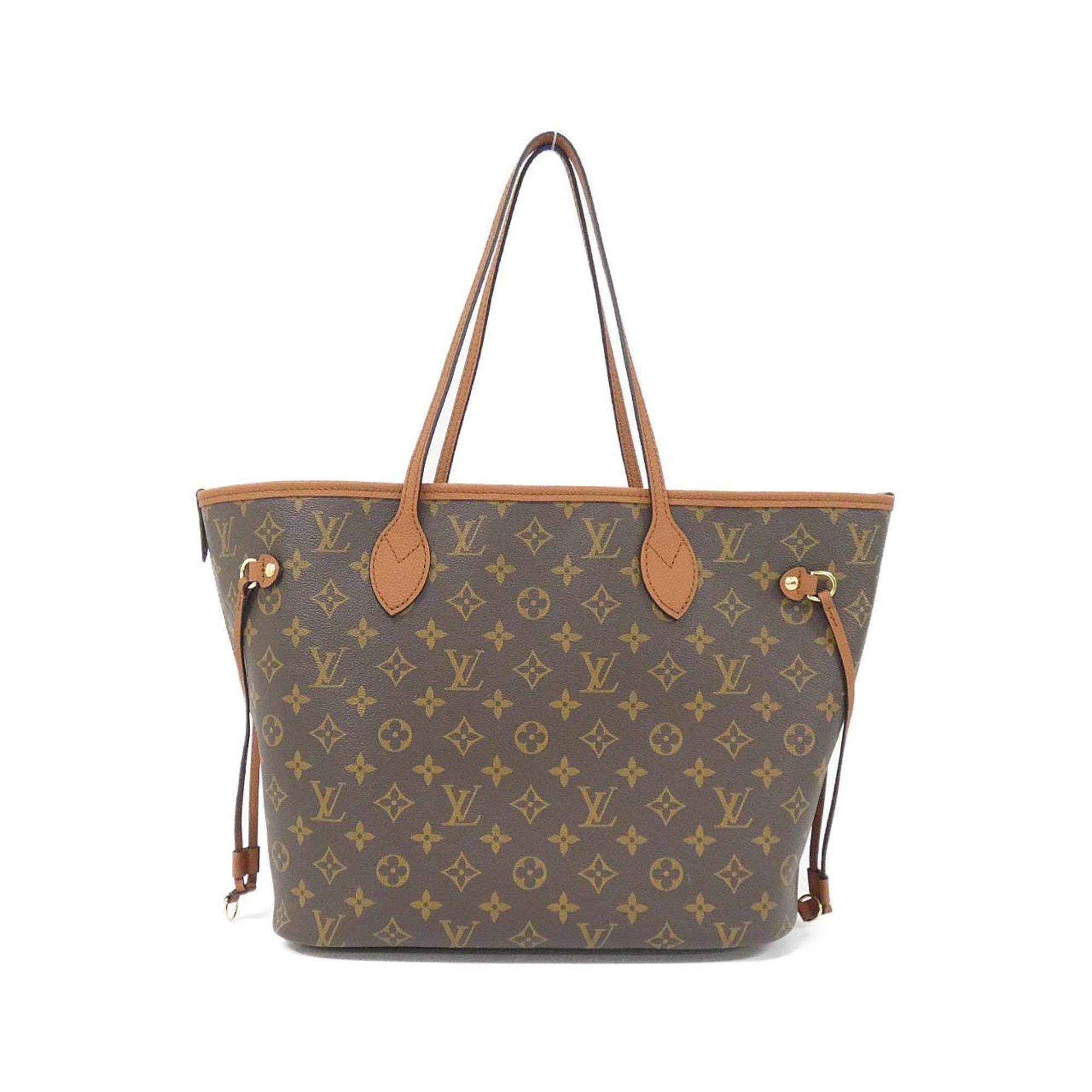 Louis Vuitton Brown Coated Canvas Leather Handbag
