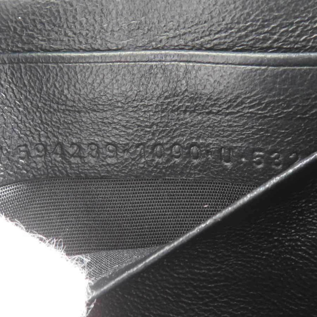 Balenciaga Black Leather Long Wallet (Bi-Fold)