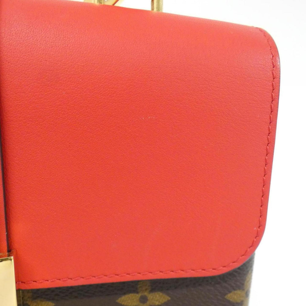 Louis Vuitton Brown Coquelicots Coated Canvas Leather Handbag