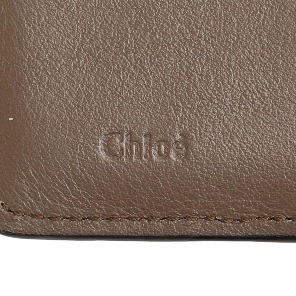 Chloé Brown Leather Wallet (Tri-Fold) (Pre-Owned)
