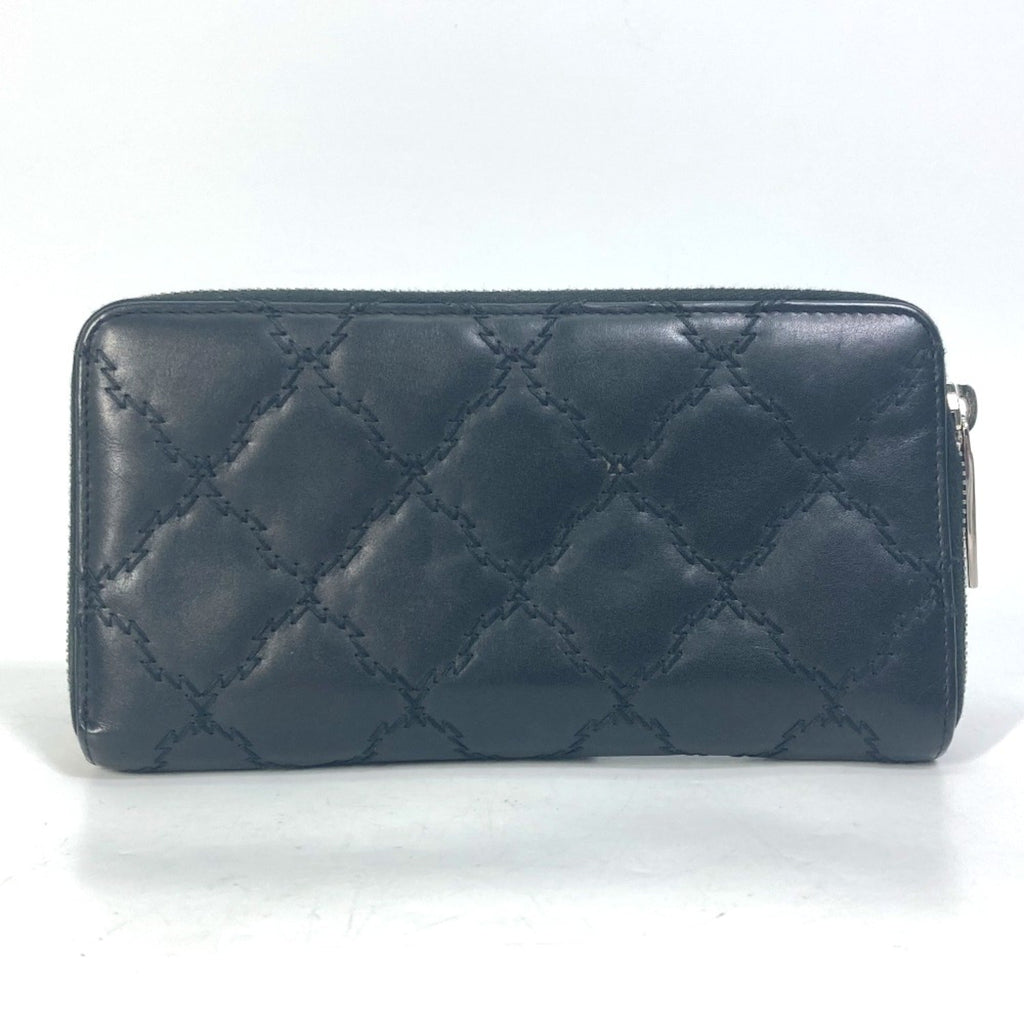 Chanel Black Leather Long Wallet (Bi-Fold)