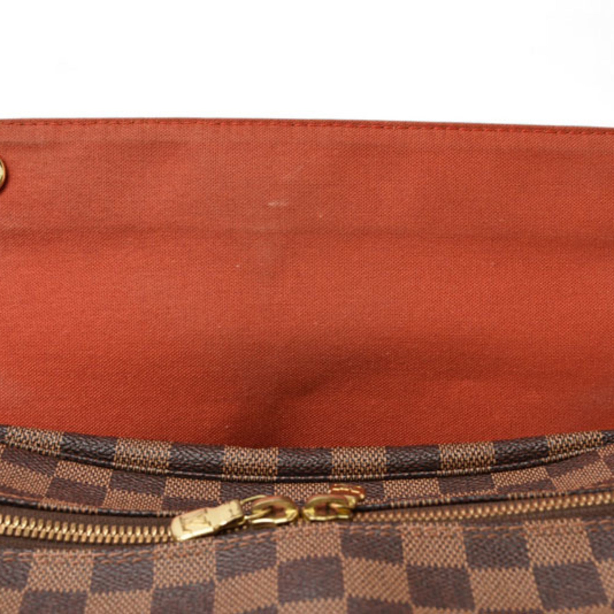 Louis Vuitton Damier Brown Damier Canvas Coated Canvas Shoulder Bag