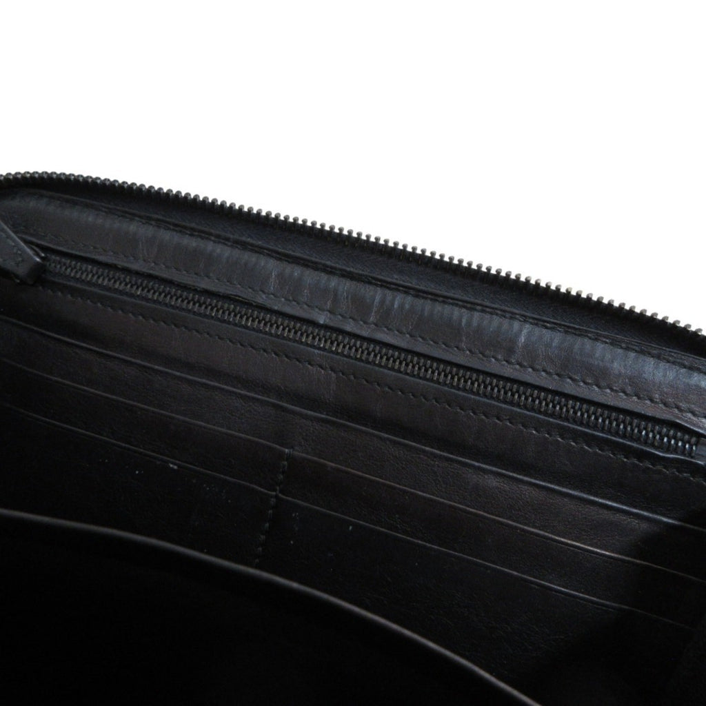 Bottega Veneta Black Leather Long Wallet (Bi-Fold)