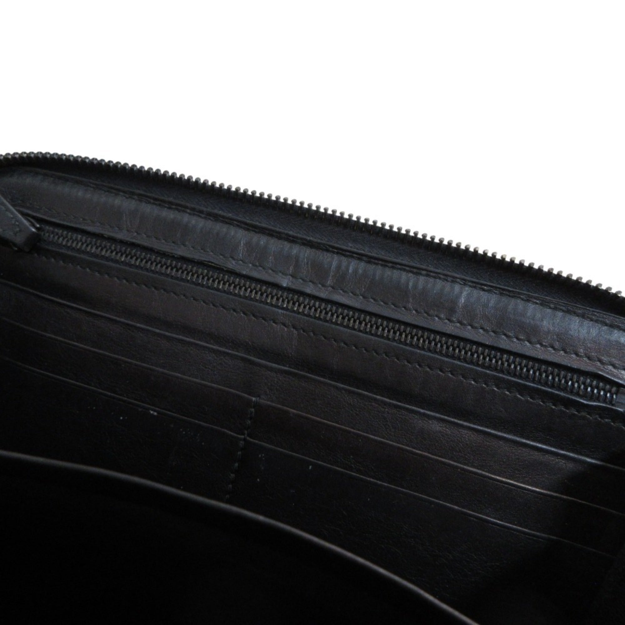 Bottega Veneta Black Leather Long Wallet (Bi-Fold)