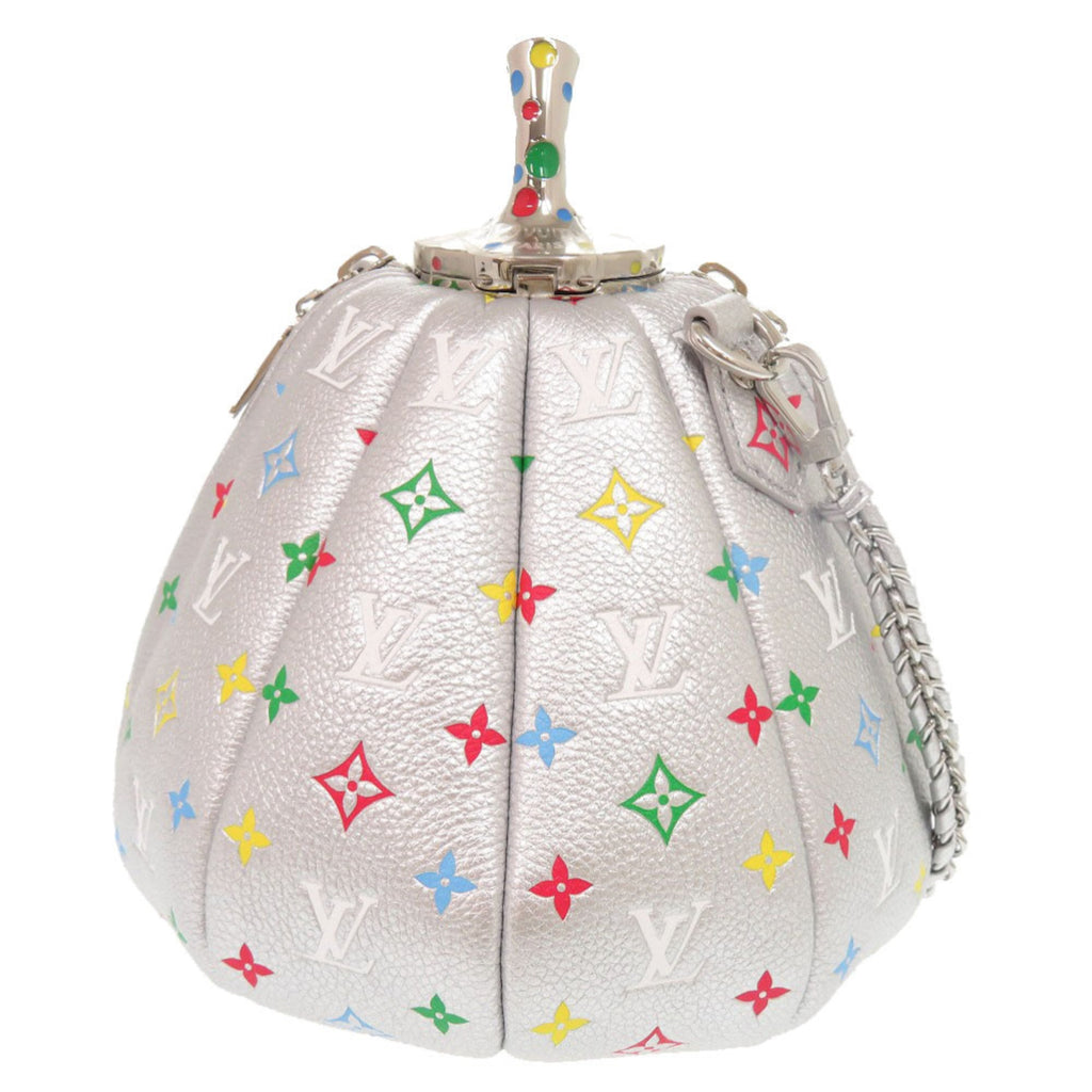 Louis Vuitton Multi-Color Silver Leather Handbag Shoulder Bag