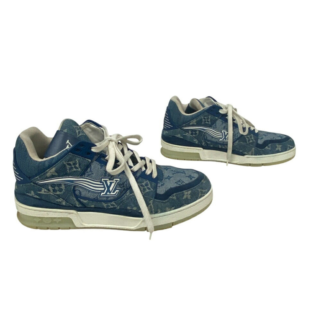 Louis Vuitton Blue White Sneakers