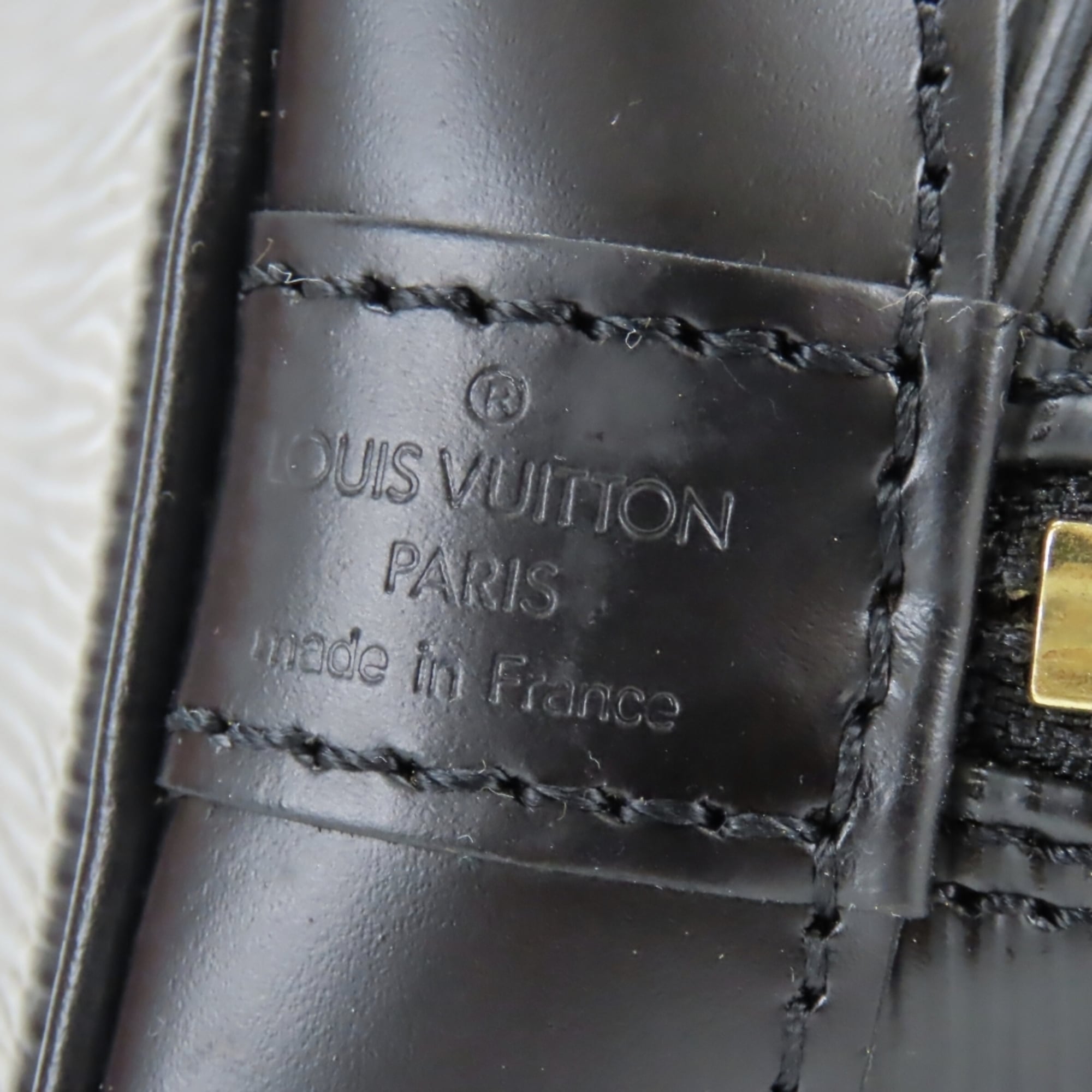 Louis Vuitton Epi Black Noir Epi Leather Handbag