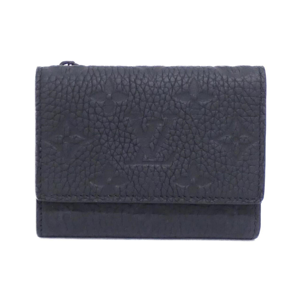 Louis Vuitton Black Leather Wallet (Tri-Fold)