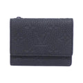 Louis Vuitton Black Leather Wallet (Tri-Fold)