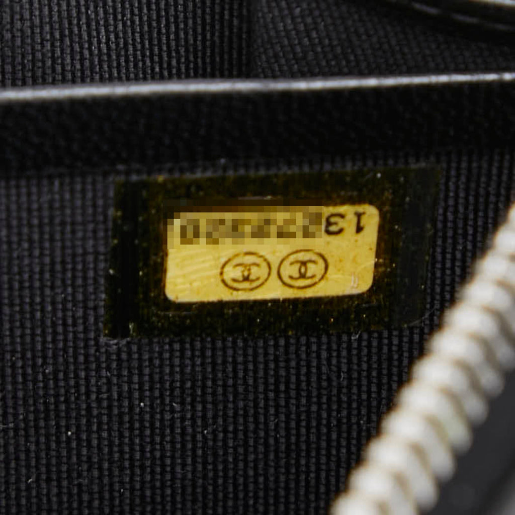 Chanel Matelasse Black Leather Long Wallet (Bi-Fold)