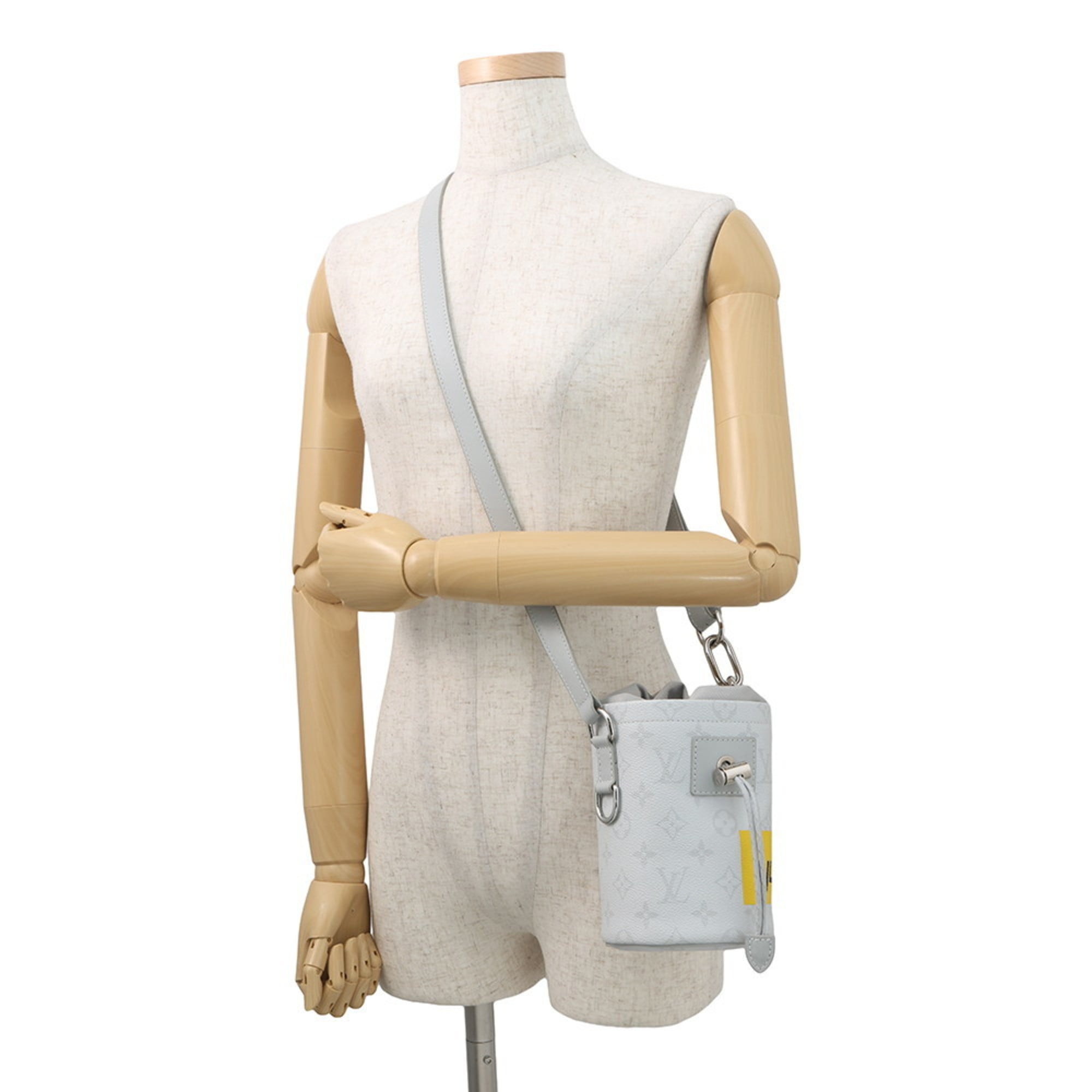 Louis Vuitton Gray Monogram White Monogram Shoulder Bag