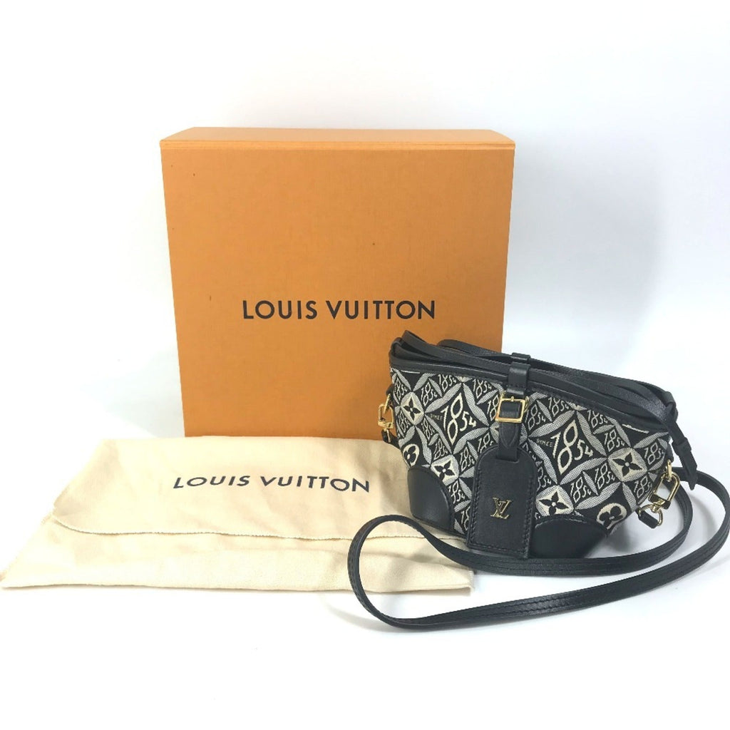 Louis Vuitton Black Noir Jacquard Pochette Shoulder Bag