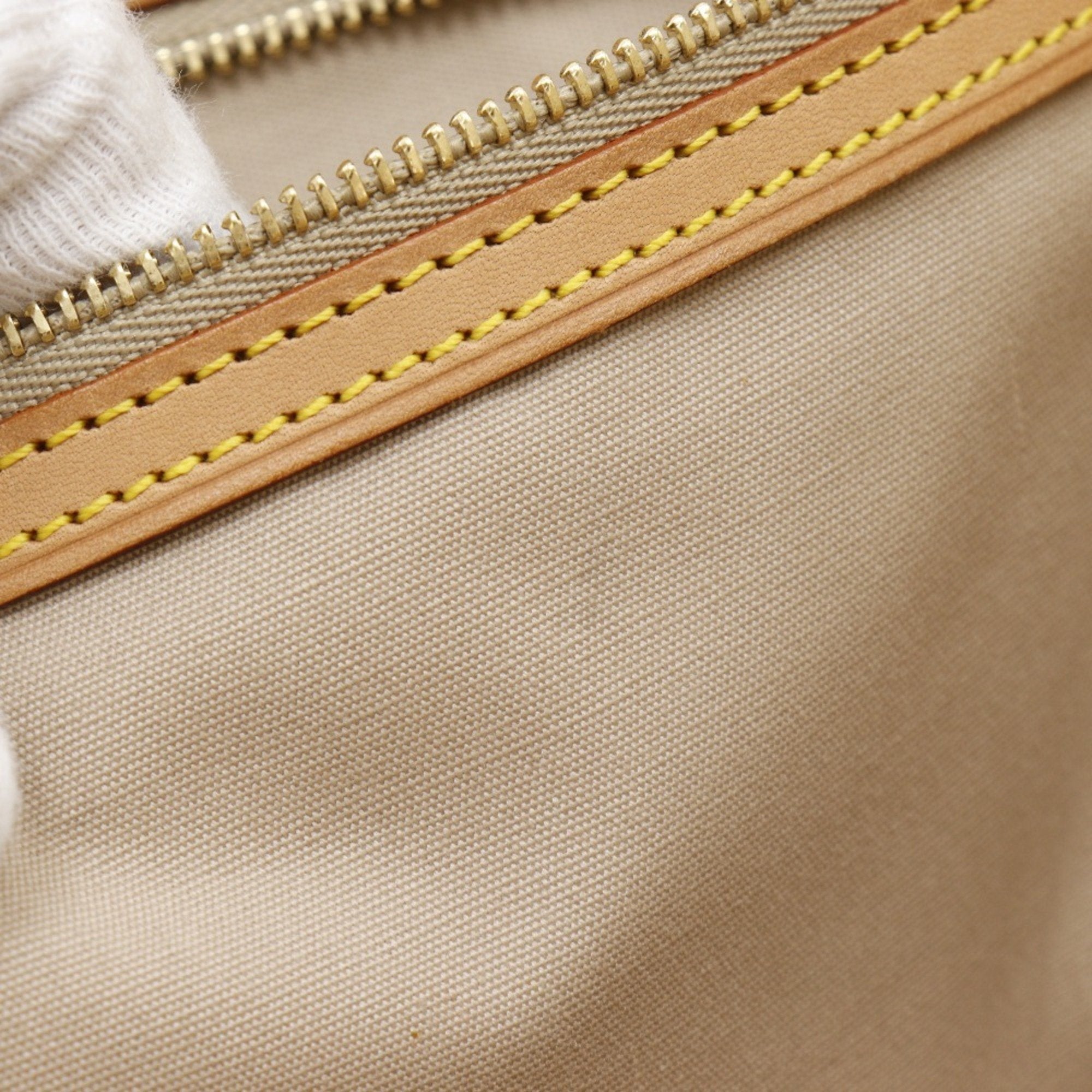 Louis Vuitton Beige Yellow Monogram Vernis Boston Bag Tote Bag