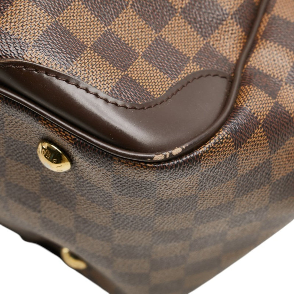 Louis Vuitton Damier Brown Pvc Leather Handbag