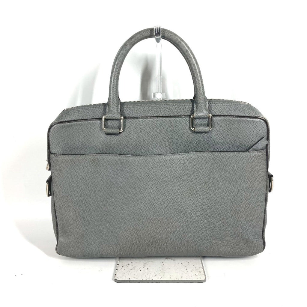 Louis Vuitton Glacier Gray Taiga Leather Leather Briefcase