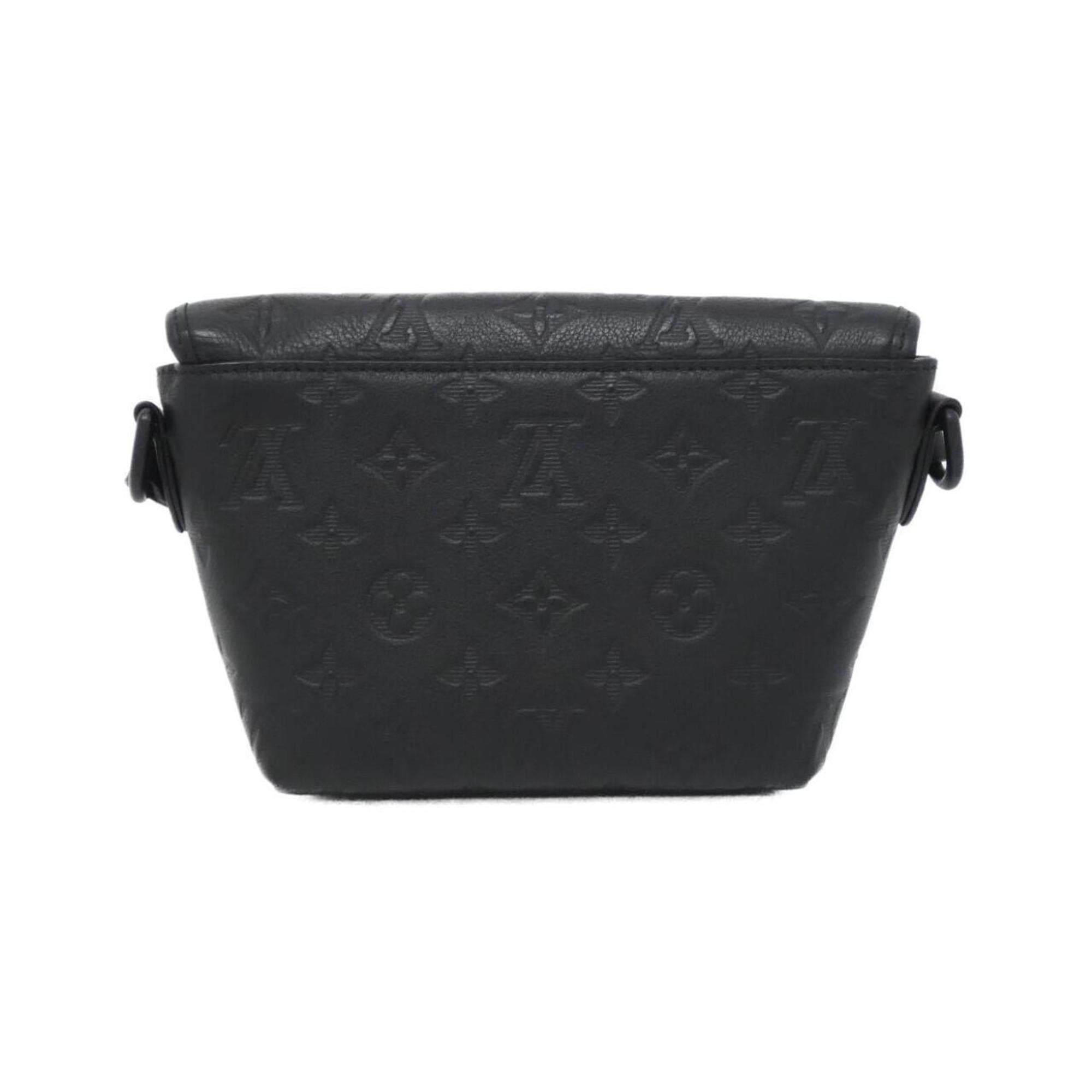 Louis Vuitton Black Leather Shoulder Bag