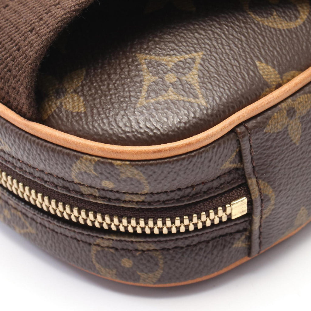 Louis Vuitton Brown Coated Canvas Leather Fanny Pack