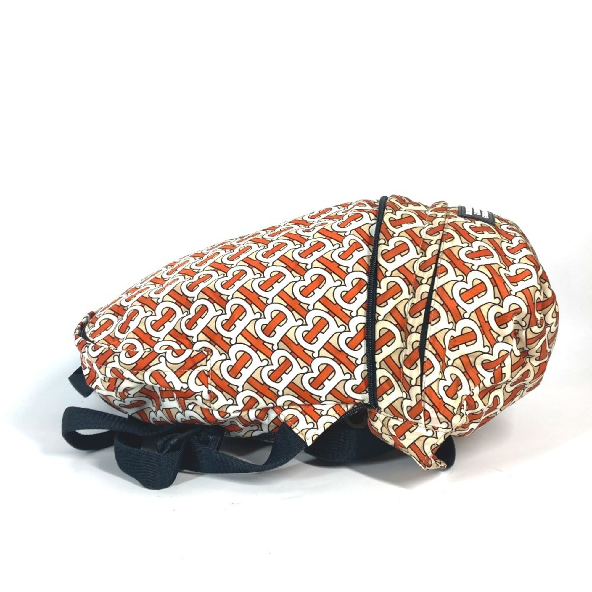 Burberry Orange White Nylon Fanny Pack Sling Bag