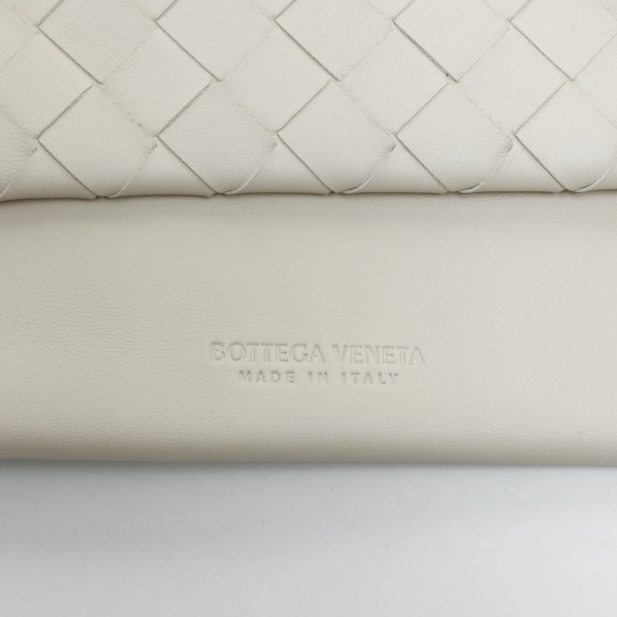Bottega Veneta White Leather Shoulder Bag
