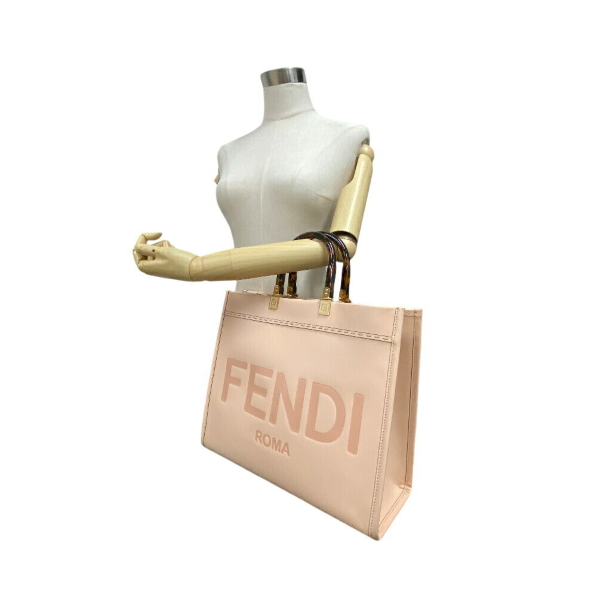 Fendi Pink Leather Handbag