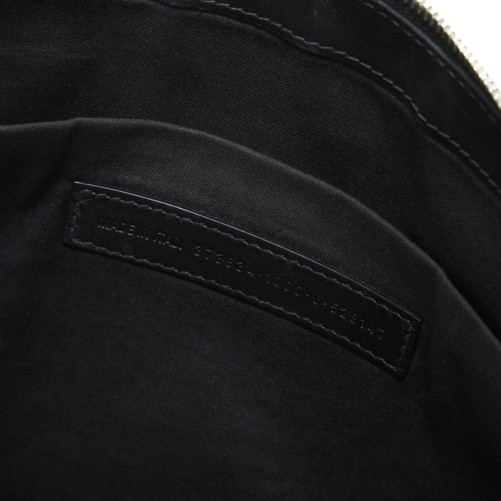 Balenciaga Black Canvas Clutch