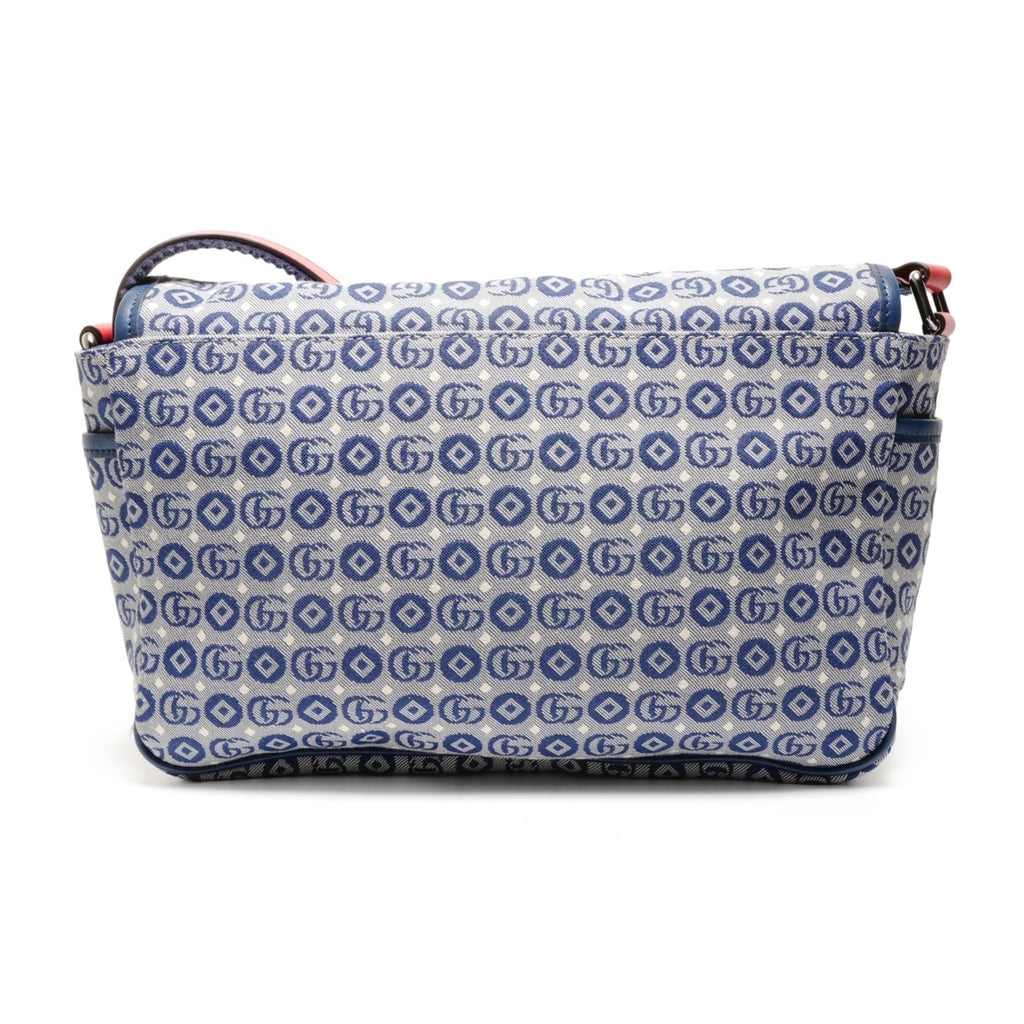 Gucci Blue Messenger Bag Shoulder Bag (Pre-Owned)