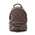 Louis Vuitton Black Brown Coated Canvas Leather Backpack