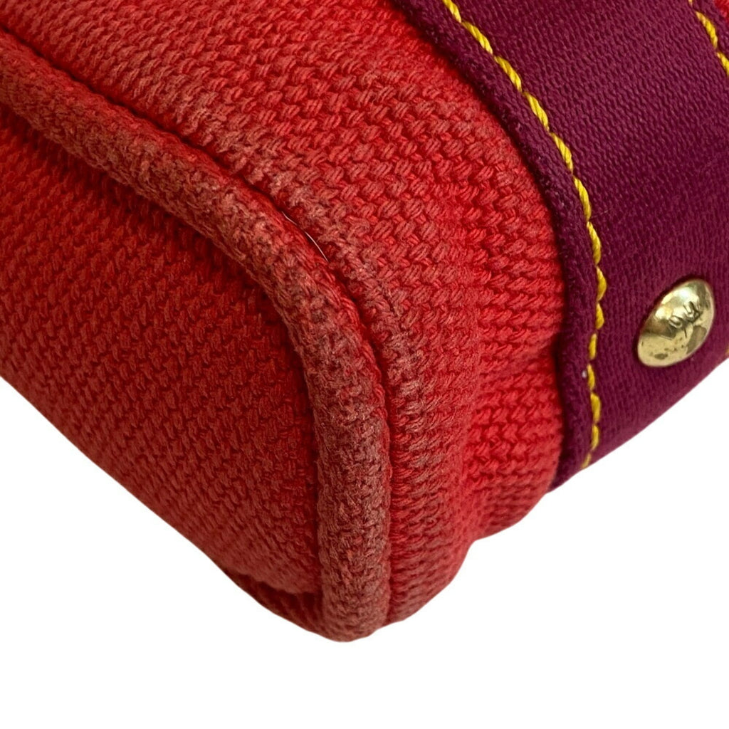 Louis Vuitton Red Color Canvas Handbag