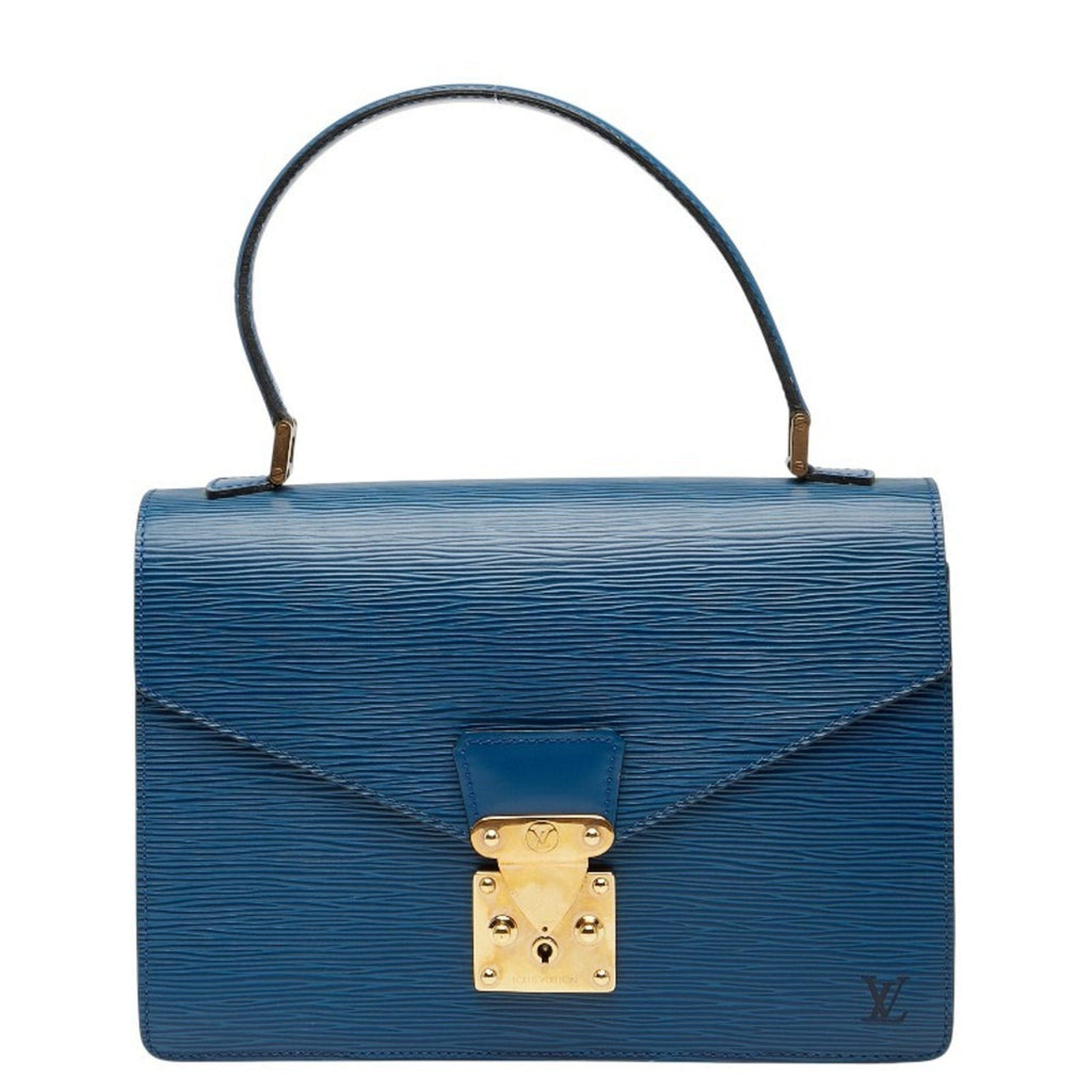 Louis Vuitton Epi Toledo Blue Leather Handbag