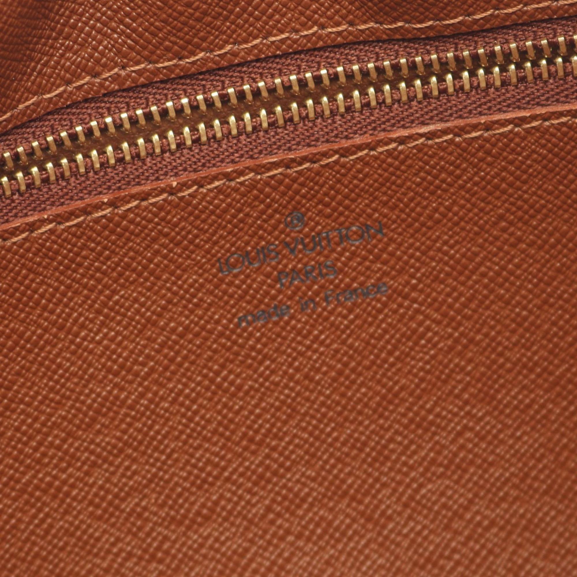 Louis Vuitton Brown Monogram Coated Canvas Leather Shoulder Bag