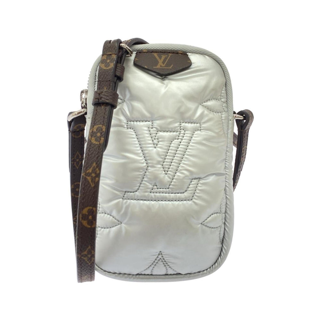 Louis Vuitton Monogram Metallic Silver Nylon Pouch Shoulder Bag