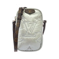 Louis Vuitton Monogram Metallic Silver Nylon Pouch Shoulder Bag