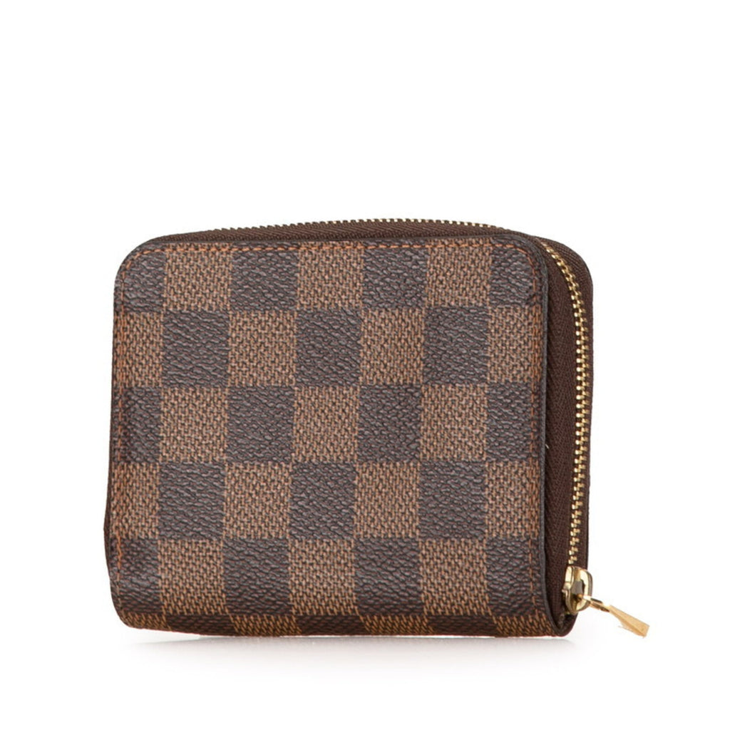 Louis Vuitton Brown Pvc Leather Coin Purse/Coin Case