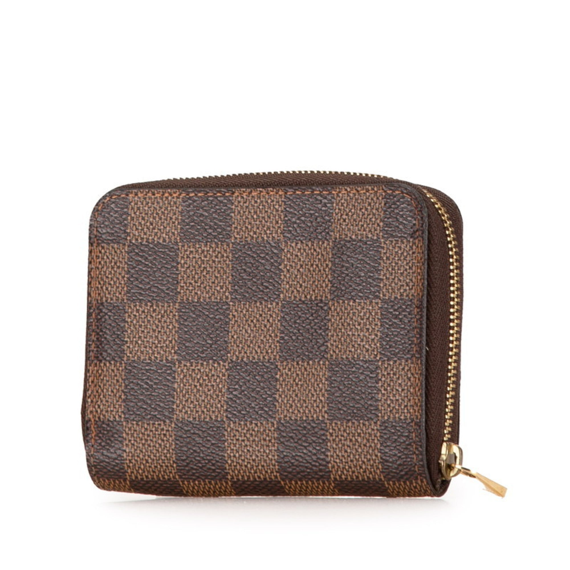 Louis Vuitton Brown Pvc Leather Coin Purse/Coin Case