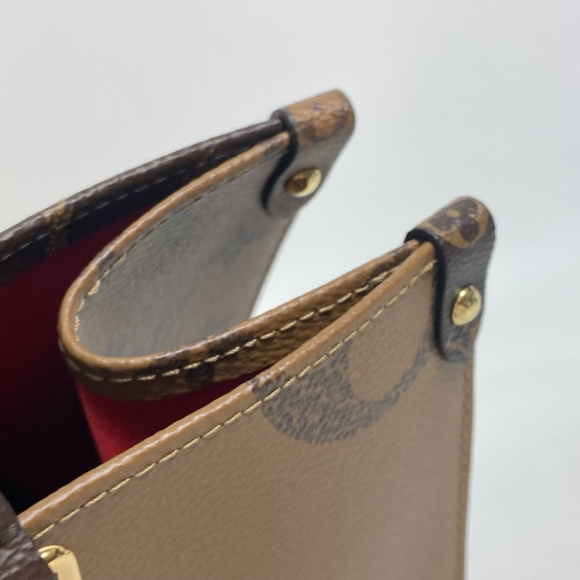 Louis Vuitton Beige Brown Monogram Shoulder Bag Tote Bag